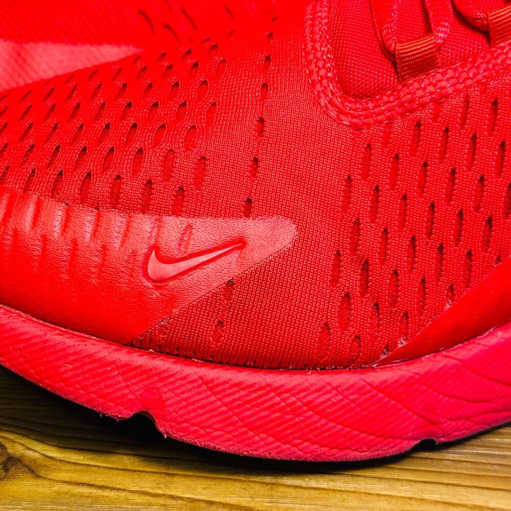 Nike Air Max 270 Triple Red Sneakers Size 11 - Picture 2 of 9